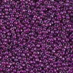 Purple Lined Crystal 15/0-48 grams
