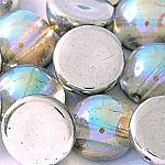 Silver Rainbow -5 beads - 14x8   