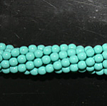 Czech glass pearls, 2mm Turquoise, 48655
