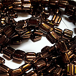 Jet Bronze apx 30 beads 