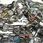 Silver Rainbow apx 30 beads 