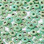 O-Bead 2x4 mm size 1.3 mm hole, Jade Picasso, 63130-43400
