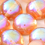 Orange Rainbow -5 beads - 14x8   