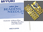 Miyuki Extra Fine Beading Needles -6 pack